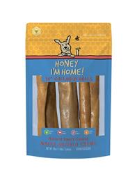 HONEY I'M HOME DOG NATURAL HONEY COATED BUFFALO COLLAGEN ROLLS 10 INCHES 3 PACK