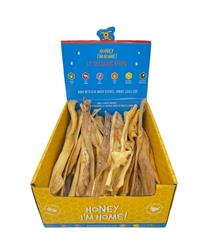 HONEY I'M HOME DOG NATURAL HONEY COATED BUFFALO COLLAGEN STRIPS 12 INCHES - 30 COUNT