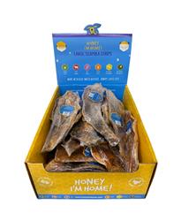 HONEY I'M HOME DOG NATURAL WATER BUFFALO SCAPULA STRIPS LARGE BULK - 35 COUNT