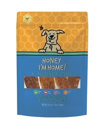 HONEY I'M HOME DOG NATURAL HONEY COATED BUFFALO PADDYWACK 5 PACK