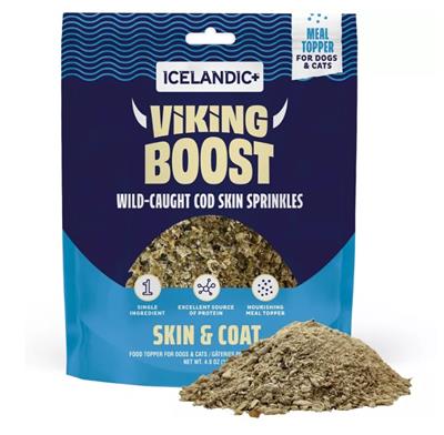 ICELANDIC DOG & CAT VIKING BOOST COD SKIN FOOD TOPPER 4OZ