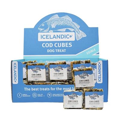 ICELANDIC DOG COD SKIN CUBE DISPLAY 24 PIECE