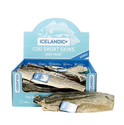 ICELANDIC DOG COD SKIN SHORT STRIPS 36 PIECE DISPLAY