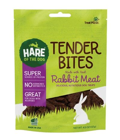 HARE OF THE DOG DOG RABBIT TENDER BITES 4.5OZ