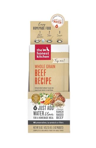 The Honest Kitchen Dog Dehydrated Beef 1.75oz. - 10 Count
