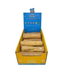 Honey I'm Home Dog Natural Honey Coated Buffalo Collagen Rolls 6 Inches - 16 Count
