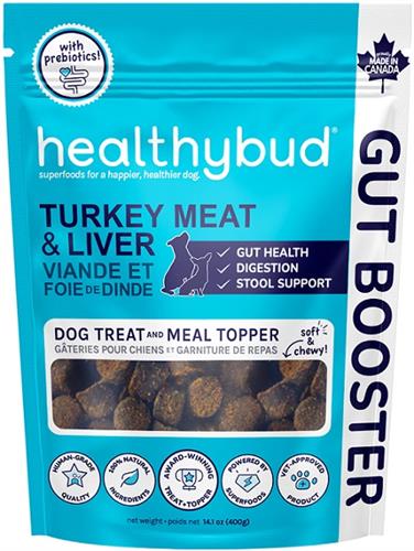 Healthy Bud Dog 14.1oz. Gut Bistro Turkey & Liver Functional Treat