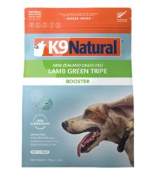 K9 Natural Dog Freeze-Dried Grain Free New Zealand Lamb Green Tripe Booster 1.5Lbs