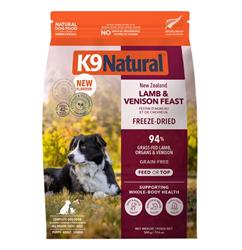 K9 Natural Dog Freeze-Dried Grain Free New Zealand Lamb & Venison Feast 3.5oz.