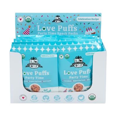 Lord Jameson Dog Love Puffs Tray Party Time - 12 Pack