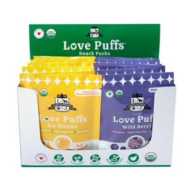 Lord Jameson Dog Love Puffs Tray Assorted  12 Pack
