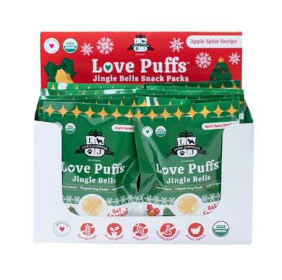 Lord Jameson Dog Love Puffs Tray Jingle Bells  12 Pack
