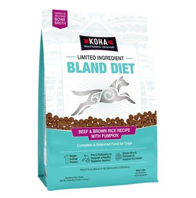 Koha Dog Limited Ingredient Bland Diet Beef Brown Rice 3.5Lbs
