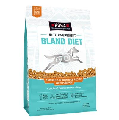 Koha Dog Limited Ingredient Bland Diet Chicken Brown Rice 3.5Lbs
