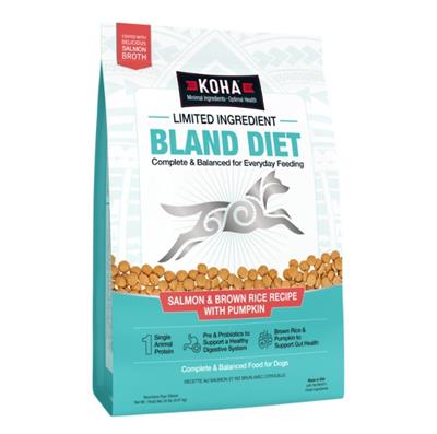 Koha Dog Limited Ingredient Bland Diet Salmon & Brown Rice 20Lbs