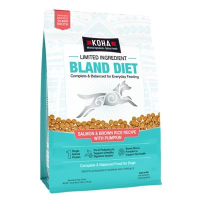 Koha Dog Limited Ingredient Bland Diet Salmon & Brown Rice 3.5Lbs