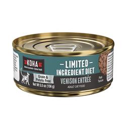 KOHA CAT LIMITED INGREDIENT GRAIN FREE VENISON PATE 5.5OZ - 24 PACK