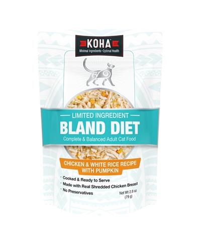 KOHA CAT BLAND DIET CHICKEN & RICE 2.8OZ - 24 PACK