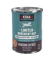 KOHA DOG LIMITED INGREDIENT GRAIN FREE VENISON 13OZ - 12 PACK