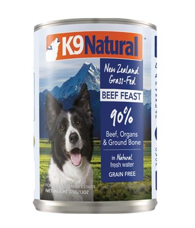 K9 NATURAL DOG CORE DIETS CANNED NEW ZEALAND BEEF FEAST 13OZ - 12 PACK