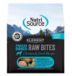 Nutrisource Dog Element Series Freeze-Dried Bites Chicken & Duck 2.5oz.