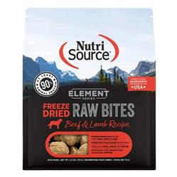 Nutrisource Dog Element Series Freeze-Dried Bites Beef & Lamb 2.5oz.