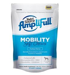 Nutrisource Dog Amplifull Soft Chew Supplement Mobility 12.5oz.