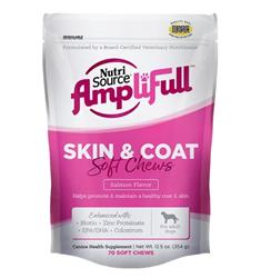 Nutrisource Dog Amplifull Soft Chew Supplement Skin & Coat 12.5oz.