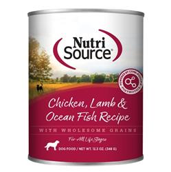 Nutrisource Dog Chicken Lamb & Oceanfish 12.3oz. (Case of 12)