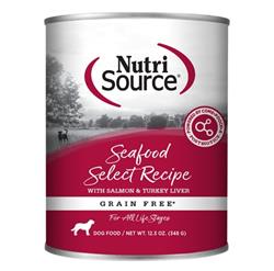 Nutrisource Dog Select Grain Free Seafood 12.3oz. (Case of 12)