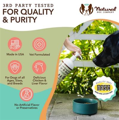 Natural Dog Company Dog Hip & Joint / Glucosamine Oil 16oz.