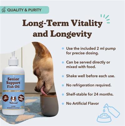 Natural Dog Company Dog Senior Support Oil 16oz.