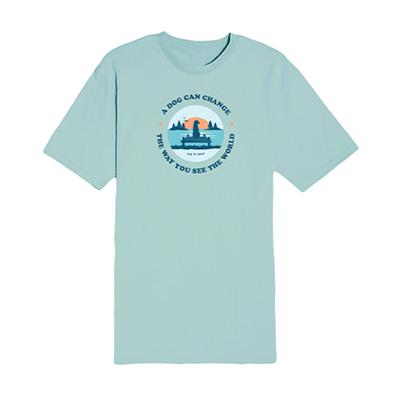 T-shirt: A Dog Can Change the Way You See the World (Seafoam)