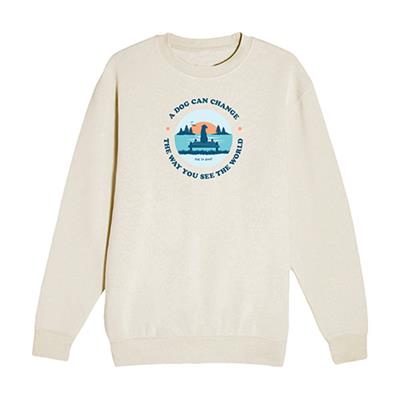 Crewneck Fleece: A Dog Can Change the Way You See the World (Cream)