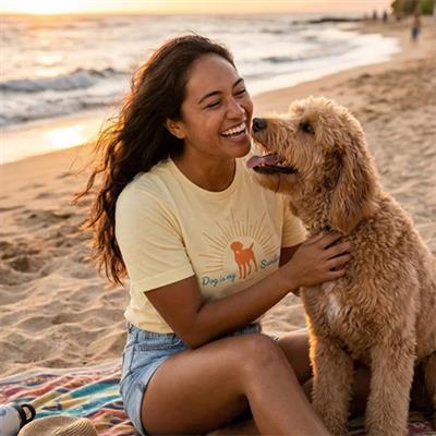 T-shirt: Dog is My Sunshine (Soft Yellow)