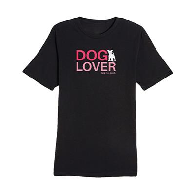 T-shirt: Dog Lover Puppy Heart (Black)