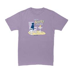 T-shirt: Life is Sweeter with Dog (Lavender)