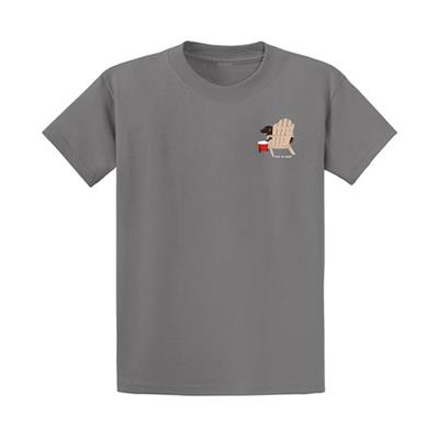 T-shirt: Never Drink Alone (Grey)