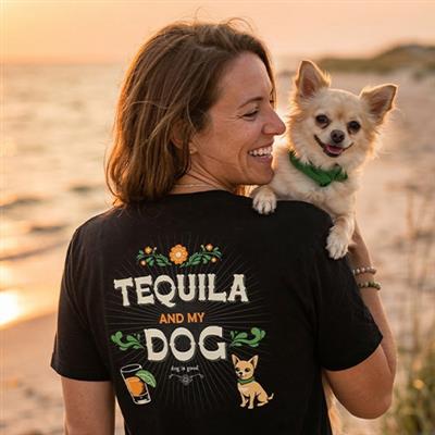 T-shirt: Tequila and My Dog (Black)