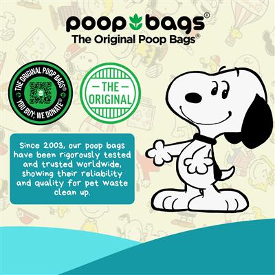 Peanuts® USDA Biobased Dog Poop Bags, 360 count, Unscented