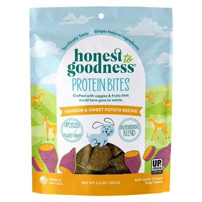 Honest to Goodness® Venison & Sweet Potato Protein Bites for Dogs 5.5 oz. Bag