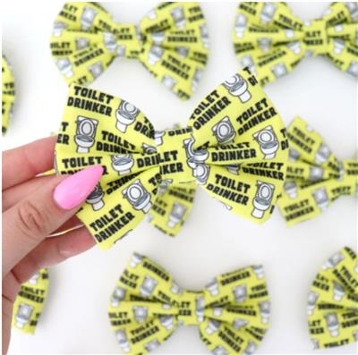 TOILET DRINKER - DAPPER DEXTER DOG BOW TIE