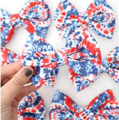 RWB TIE DYE - DAPPER DEXTER DOG BOW TIE