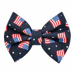 AMERICAN FLAG (NAVY) - DAPPER DEXTER BOW TIE