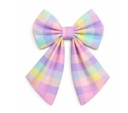 PURPLE SPRING PLAID - DAPPER DEXTER SAILOR BOW