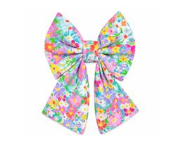 TEAL RAINBOW FLORAL - DAPPER DEXTER SAILOR BOW