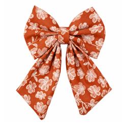 RUST FLORAL - SAILOR BOW