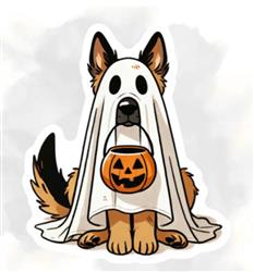 GHOST DOG  STICKER