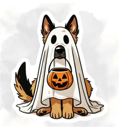 GHOST DOG  STICKER