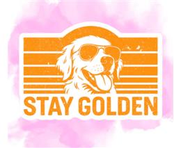 STAY GOLDEN STICKER